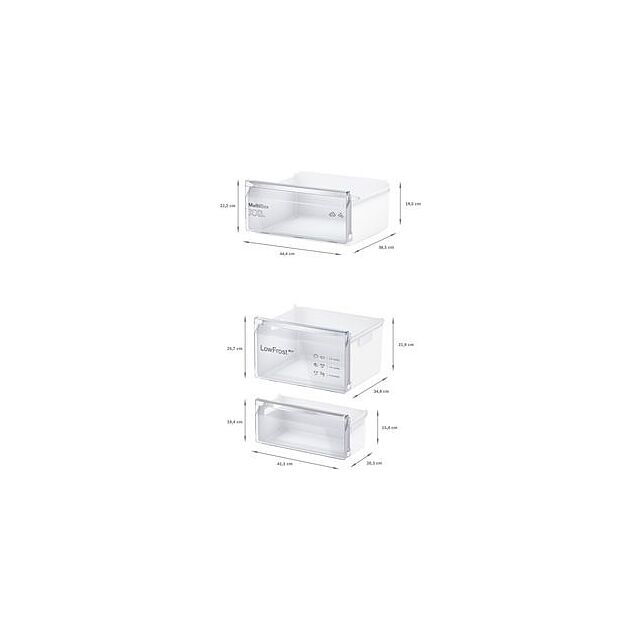 Bosch KIV87NSE0G, Built-in fridge-freezer with freezer at bottom