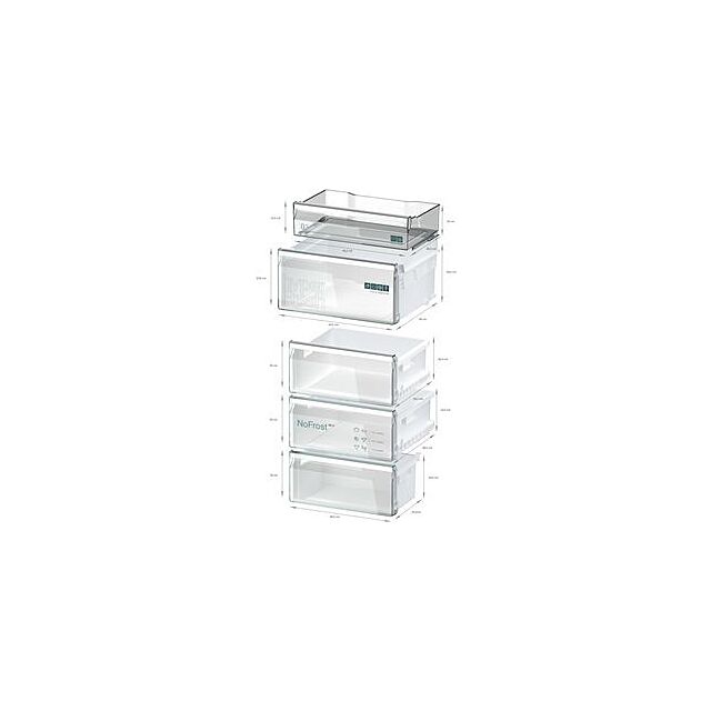 Siemens KG36NVICG, Free-standing fridge-freezer with freezer at bottom