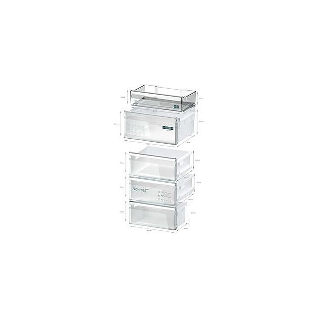Siemens KG39NVIBG, Free-standing fridge-freezer with freezer at bottom
