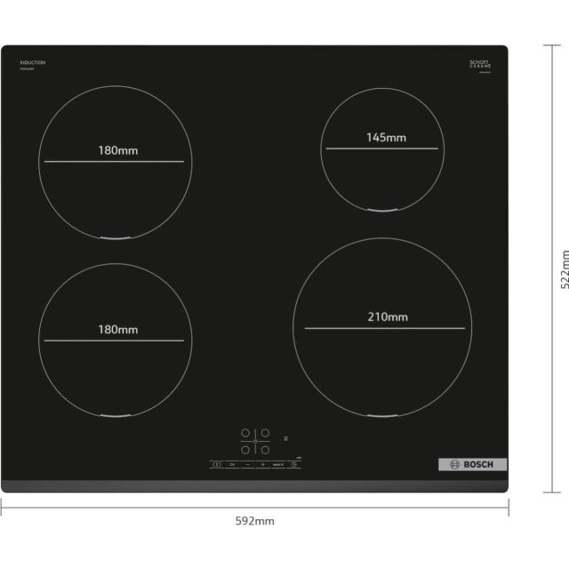 Bosch PIE631BB5E, Induction hob