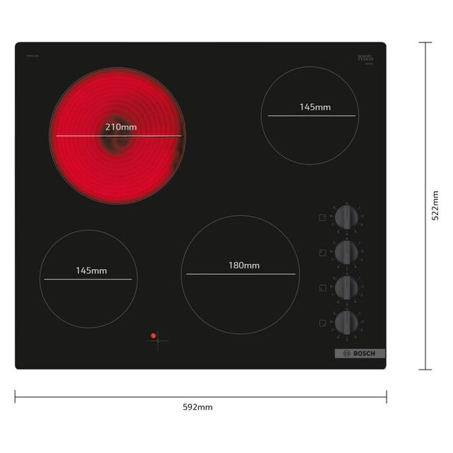 Bosch PKE611CA3E, Electric hob