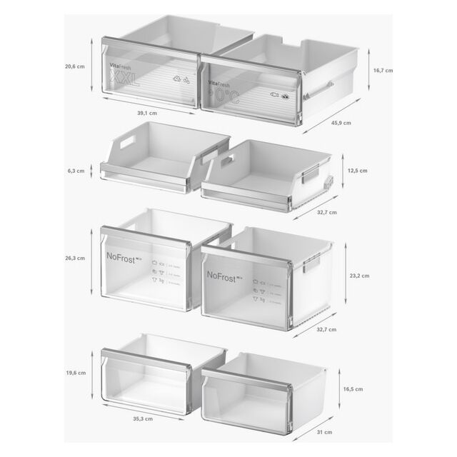 Bosch KFD96APEA, French door bottom freezer, multi door