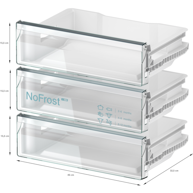 Bosch GUN21VFE0G, Built-in freezer