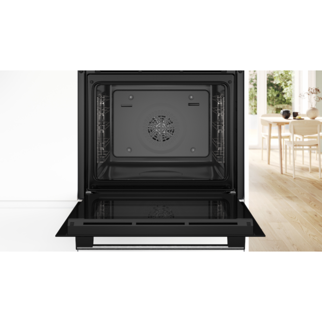 Bosch HQA534BS3B, Built-in oven with added steam function