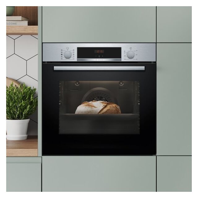 Bosch HQA534BS3B, Built-in oven with added steam function