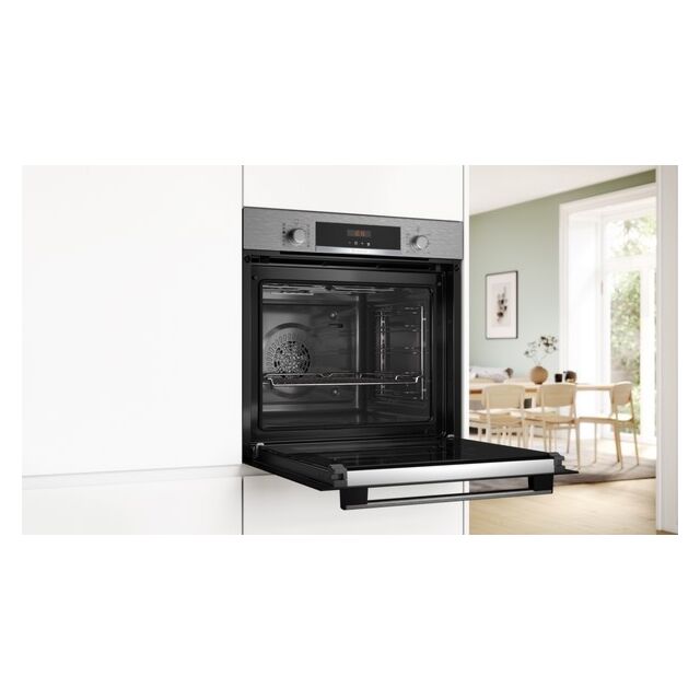 Bosch HQA574BS3B, Built-in oven with added steam function
