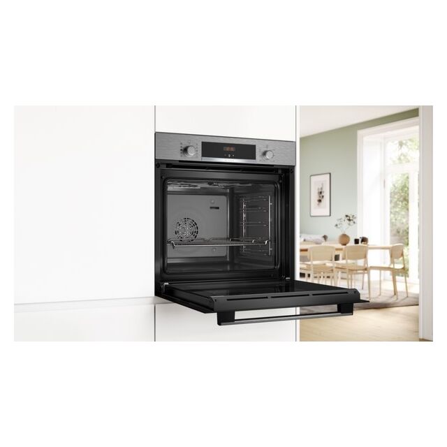 Bosch HQA534BS3B, Built-in oven with added steam function
