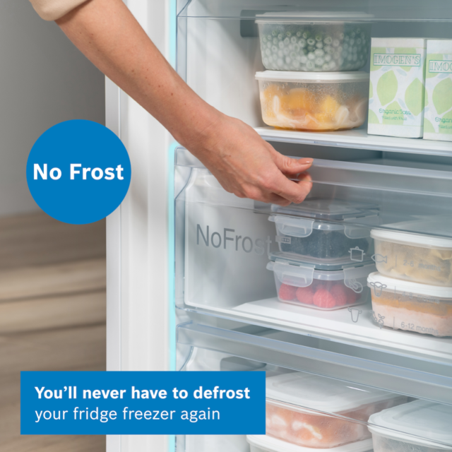 Bosch KGN362WDFG, Free-standing fridge-freezer with freezer at bottom