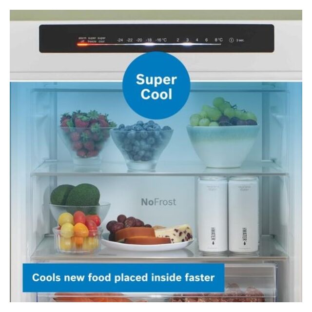 Bosch KGN392LDFG, Free-standing fridge-freezer with freezer at bottom