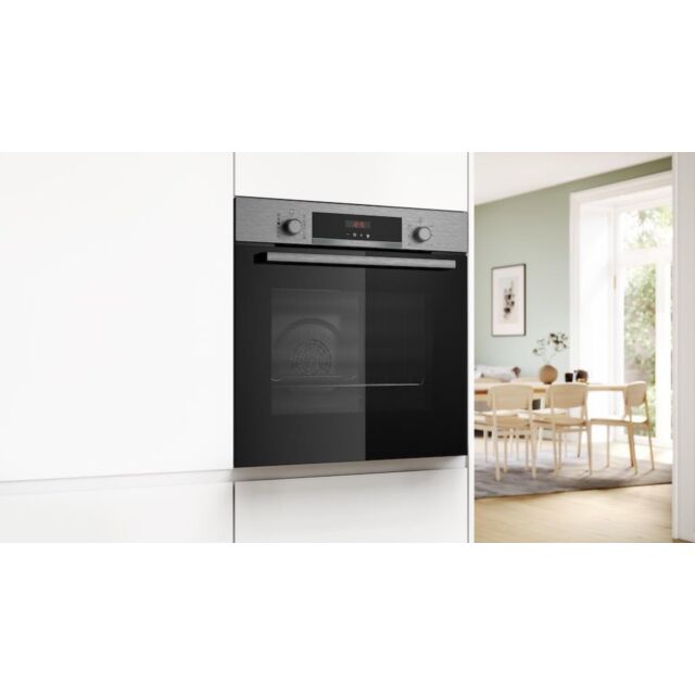 Bosch HQA574BS3B, Built-in oven with added steam function