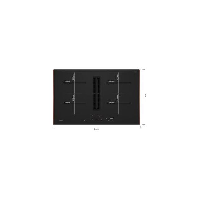 Neff V68YYX4B0, Induction hob with integrated ventilation system