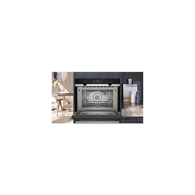 Siemens CM585AGS1B, Built-in microwave oven with hot air