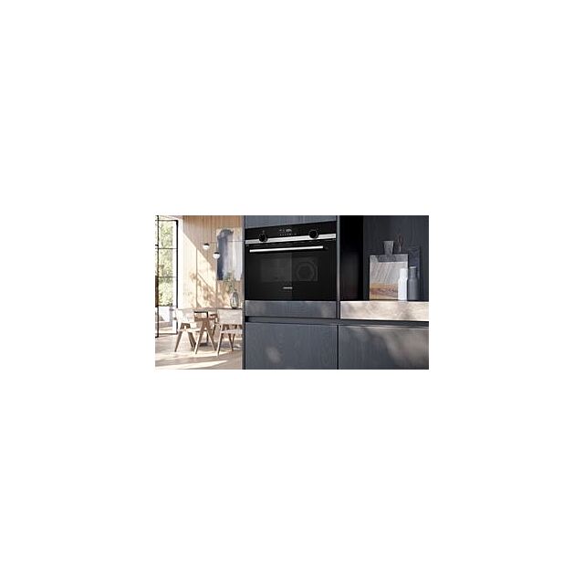 Siemens CM585AGS1B, Built-in microwave oven with hot air