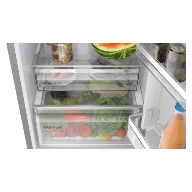 Bosch KGN392LAGG, Free-standing fridge-freezer with freezer at bottom