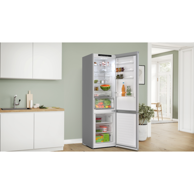 Bosch KGN392LAGG, Free-standing fridge-freezer with freezer at bottom