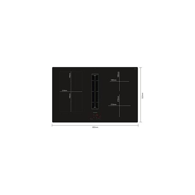 Siemens ED811BS16E, Induction hob with integrated ventilation system
