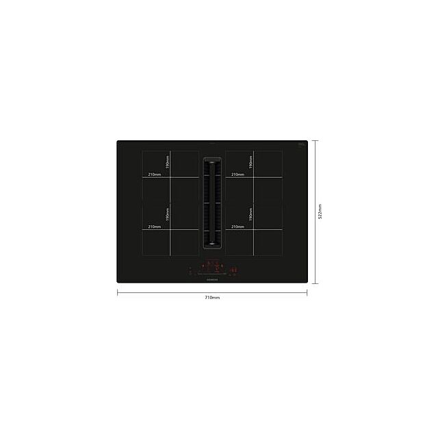 Siemens ED711HQ26E, Induction hob with integrated ventilation system