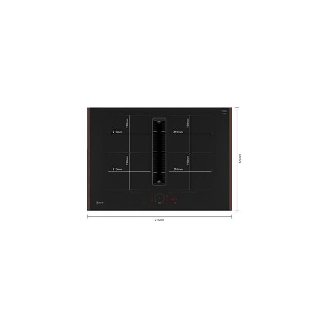 Neff V57YHQ4C0, Induction hob with integrated ventilation system