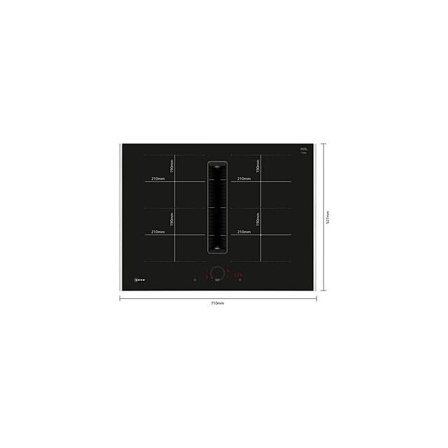 Neff V57THQ4L0, Induction hob with integrated ventilation system