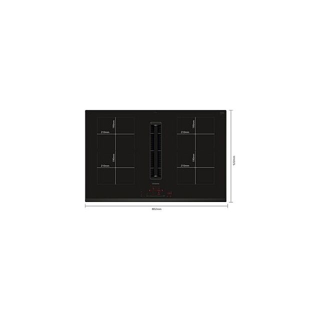 Siemens ED851HQ26E, Induction hob with integrated ventilation system