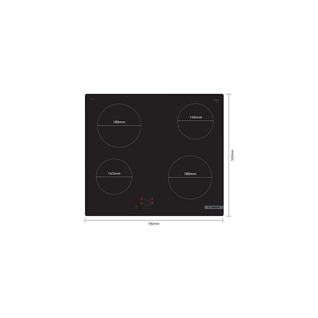 Bosch PKE61RAA8B, Electric hob