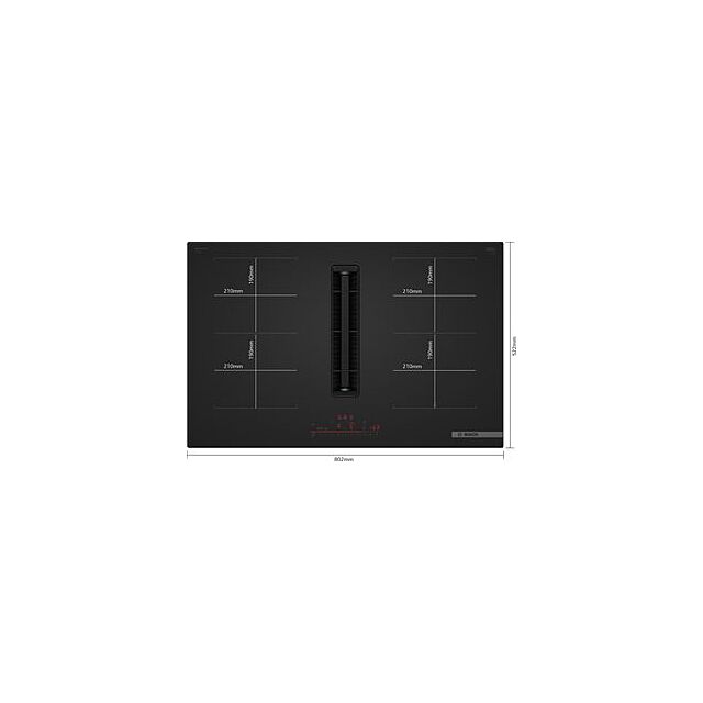Bosch PVQ81AH26E, Induction hob with integrated ventilation system