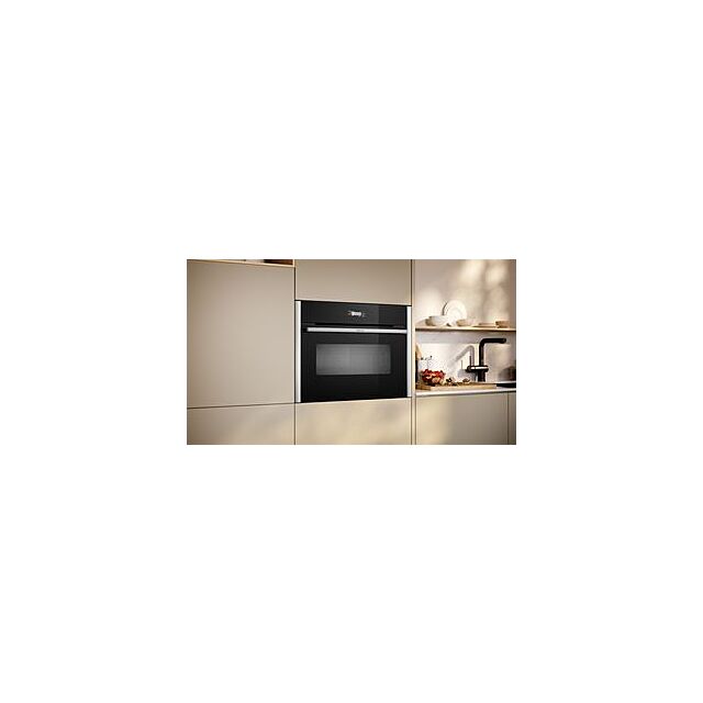 Neff C24MR21N0B, Built-in compact oven with microwave function