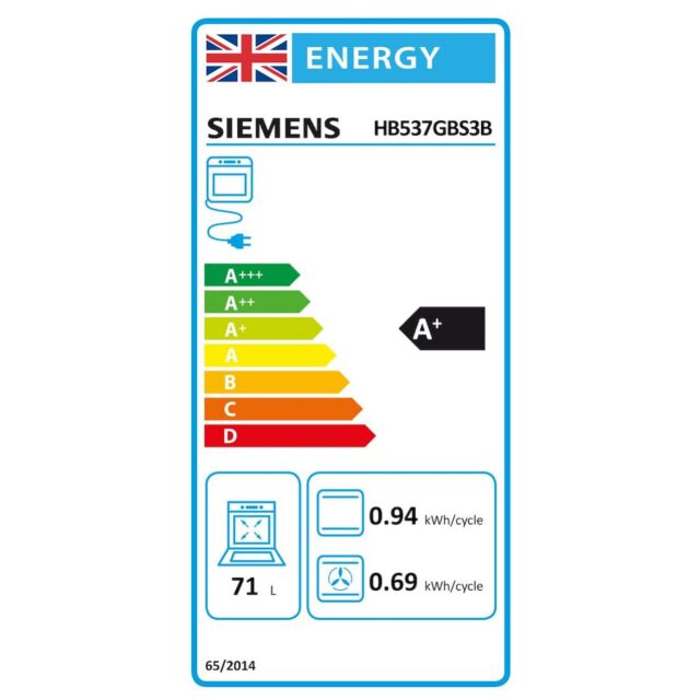 Siemens HB537GBS3B, Built-in oven