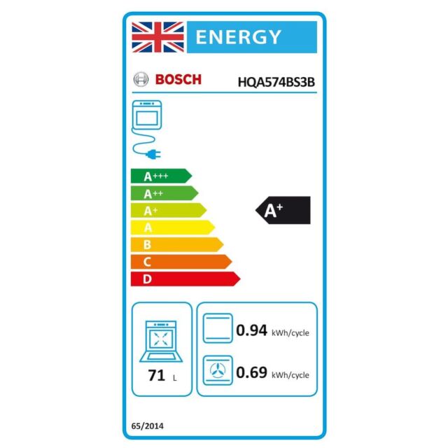 Bosch HQA574BS3B, Built-in oven with added steam function