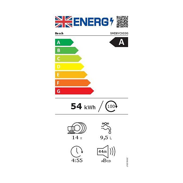 Bosch SMD8YCX03G, Fully-integrated dishwasher