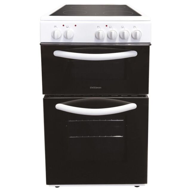 Statesman EDC50W 50cm Double Oven Electric Ceramic Cooker