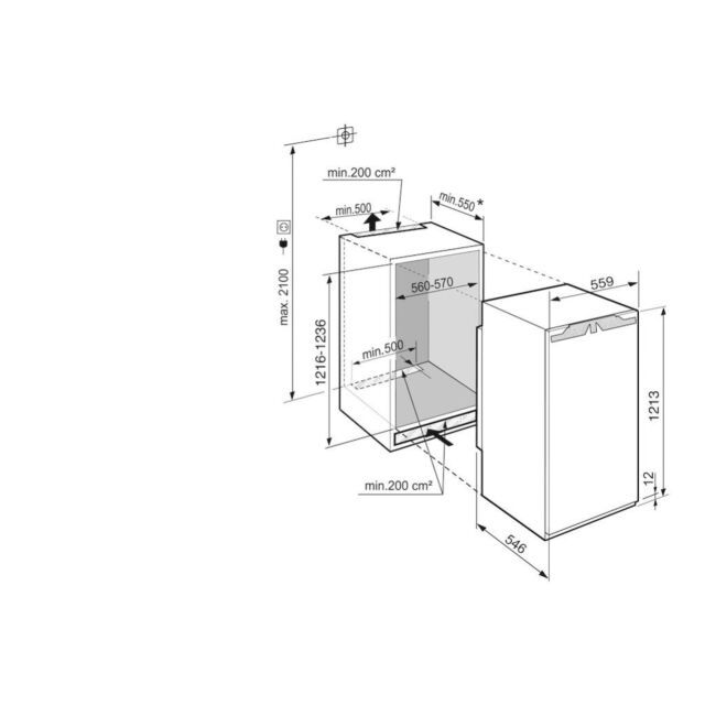Liebherr IRe4100 Fully Integrated Larder Fridge