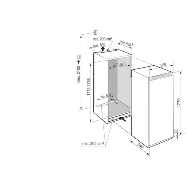 Liebherr IRe5100 Fully Integrated Larder Fridge