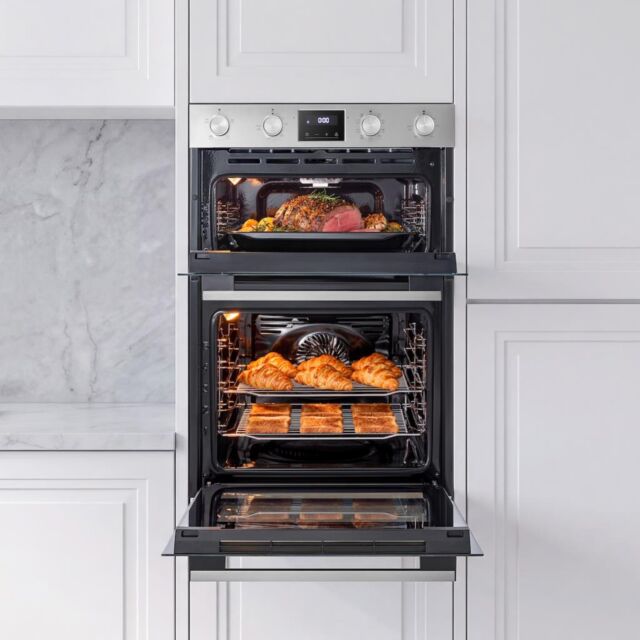Midea MBOD70M30D0-SS Multifunction Built-In Double Oven - Stainless Steel - AA Rated