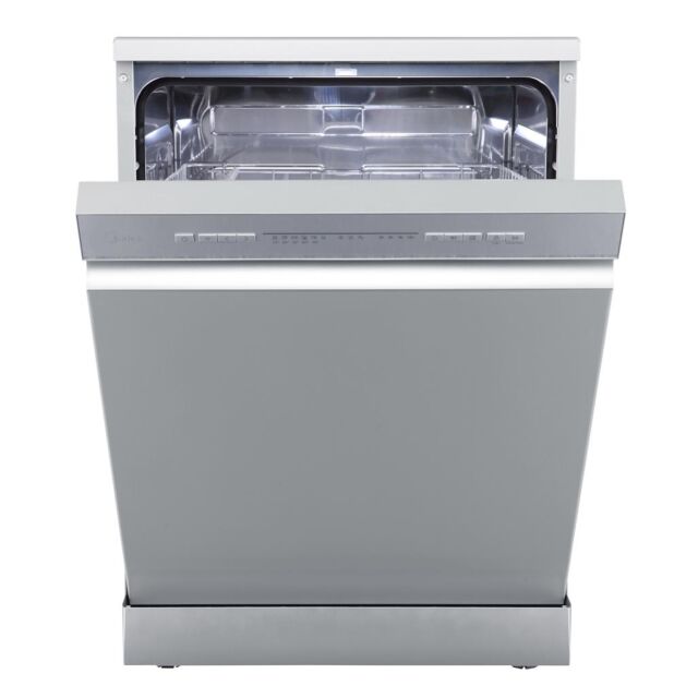 Midea MDWPF1233C(S)-WG-UK 12 Place Setting Freestanding 60cm Dishwasher - Silver