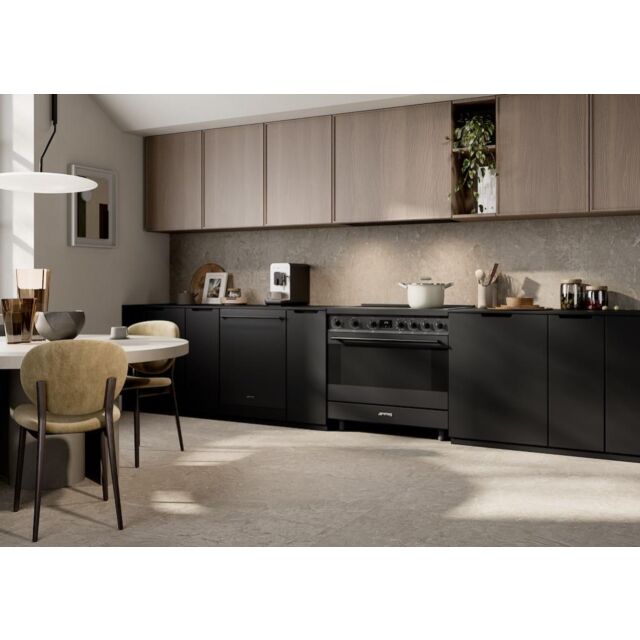 Smeg C9IMN2 90cm Single Cavity Range Cooker with Induction Hob, Black