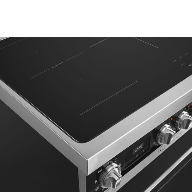 Smeg CPF92IMBL 90cm Portofino Electric Range Cooker, Black