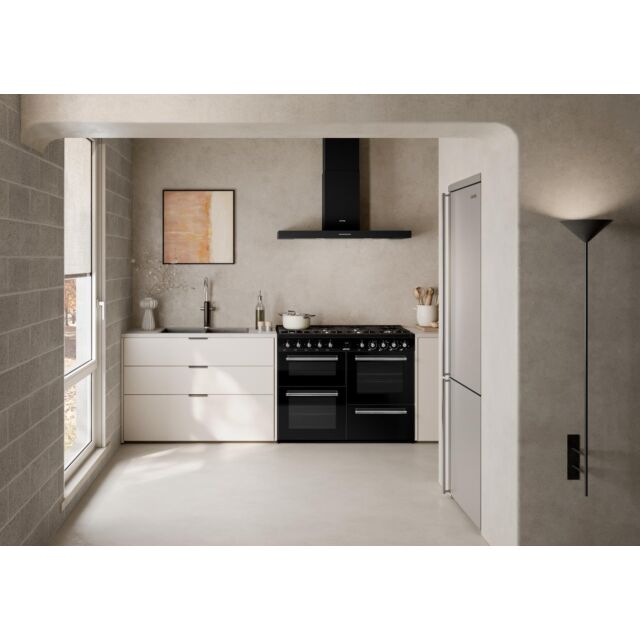 Smeg CX113GMBL 110cm Dual Fuel Range Cooker - Black