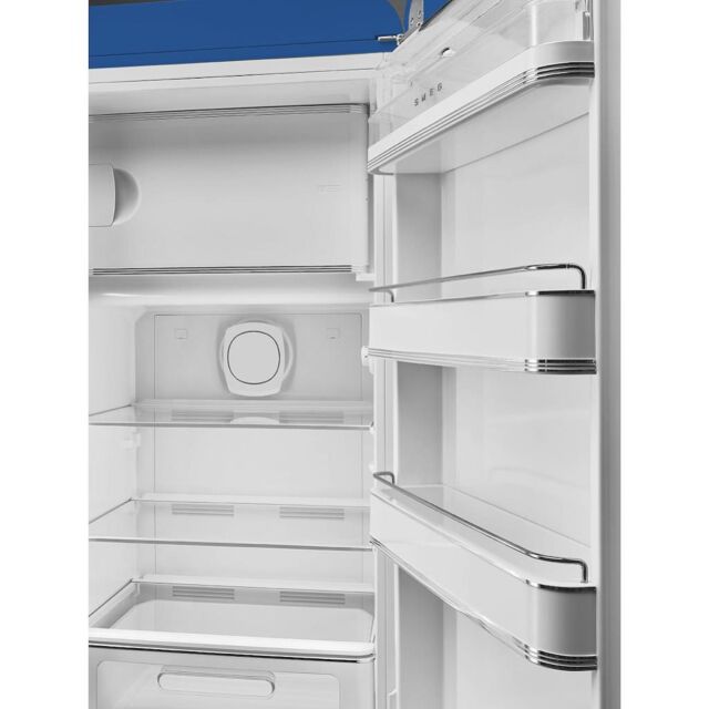 Smeg FAB28RBE5 60cm 50s Style Right Hand Hinge Fridge with Icebox, Dark Blue
