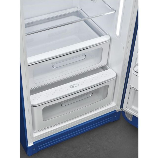 Smeg FAB28RBE5 60cm 50s Style Right Hand Hinge Fridge with Icebox, Dark Blue