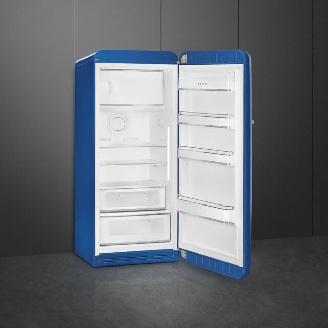 Smeg FAB28RBE5 60cm 50s Style Right Hand Hinge Fridge with Icebox, Dark Blue
