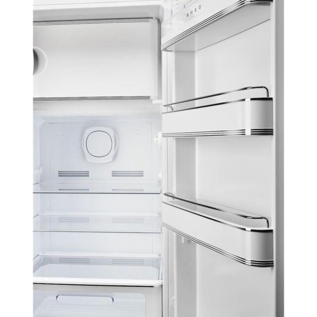 Smeg FAB28RDLB5 60cm 50s Style Right Hand Hinge Fridge with Icebox, Azzurro