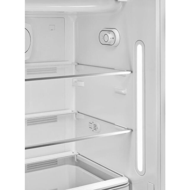 Smeg FAB28RDLB5 60cm 50s Style Right Hand Hinge Fridge with Icebox, Azzurro