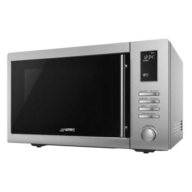 Smeg MOE34CXIUK 34 Litre Freestanding Combination Microwave in Stainless Steel