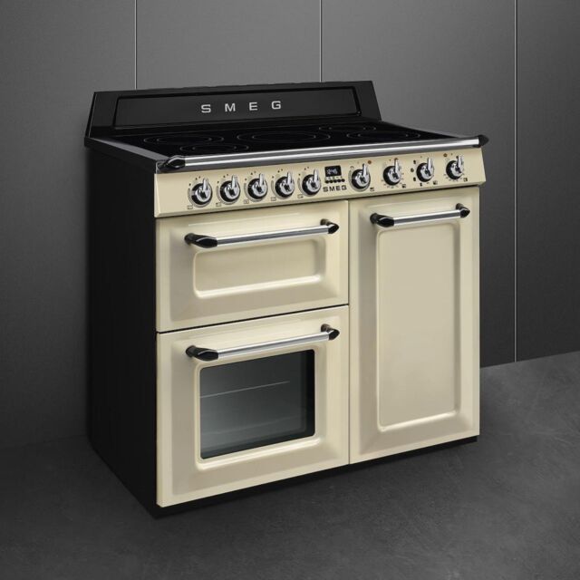 Smeg TR103IP2 100cm Victoria Electric Range Cooker, Cream