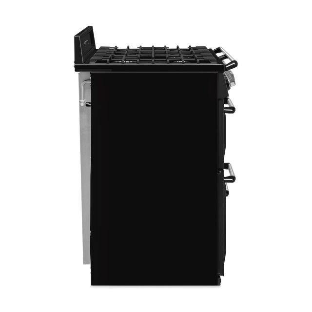 Smeg TR4110BL1 110cm Victoria Dual Fuel Range Cooker, Black