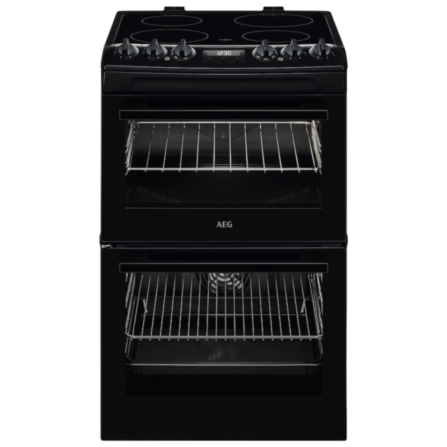 AEG CCX1530ACB Ceramic Electric Cooker with Double Oven
