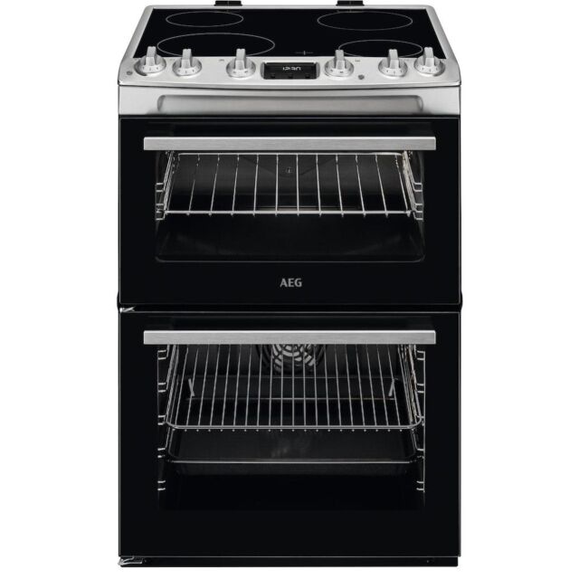AEG CCX6540ACM Ceramic Electric Cooker with Double Oven