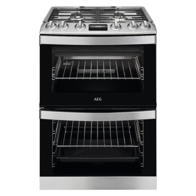 AEG CGB6131ACM Gas Cooker with Double Oven