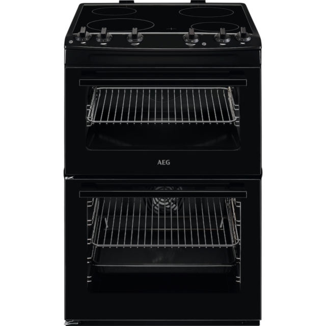 AEG CCX6501ACB Ceramic Electric Cooker with Double Oven